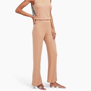 Ribbed Wide-leg Pant Sz M